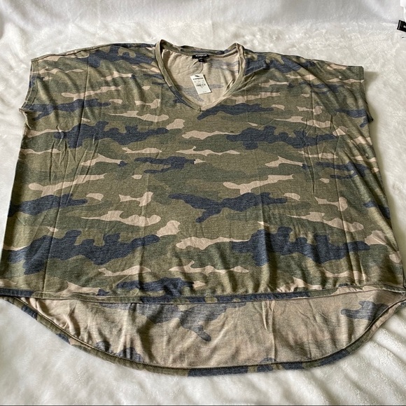 NWT EXPRESS Camo Dolman Sleeve All Sizes - Picture 2 of 4